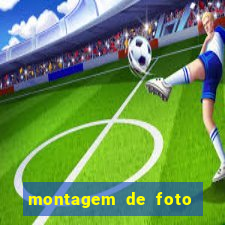 montagem de foto com simbolo do flamengo